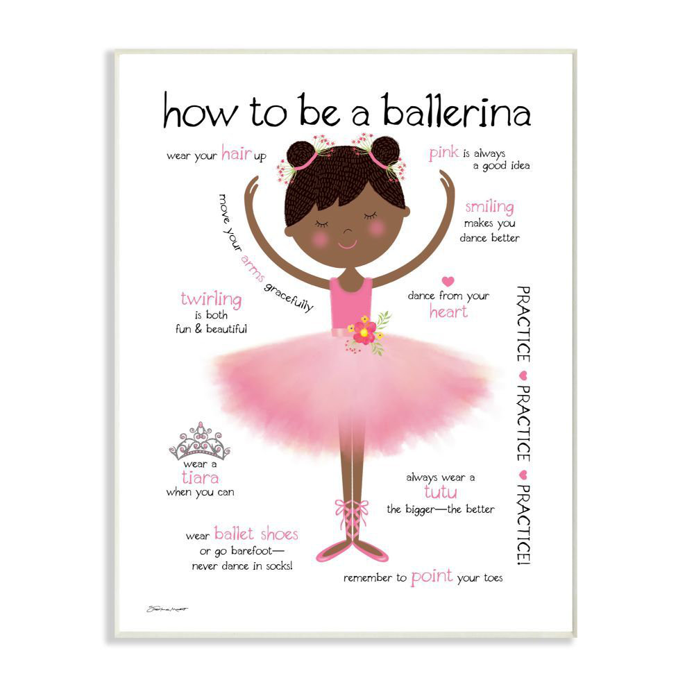 Abaas How to Be a Ballerina Diagram Kids Wall Décor Zoomie Kids 