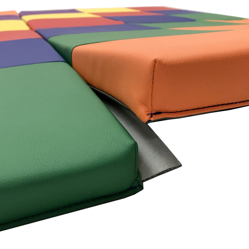 Tapis d'activité pour tout-petits 4 plis SoftScape, Rouge/vert/jaune
