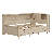 Wooden Daybed With 3 Drawers,Twin Size Daybed With Storage Headboard