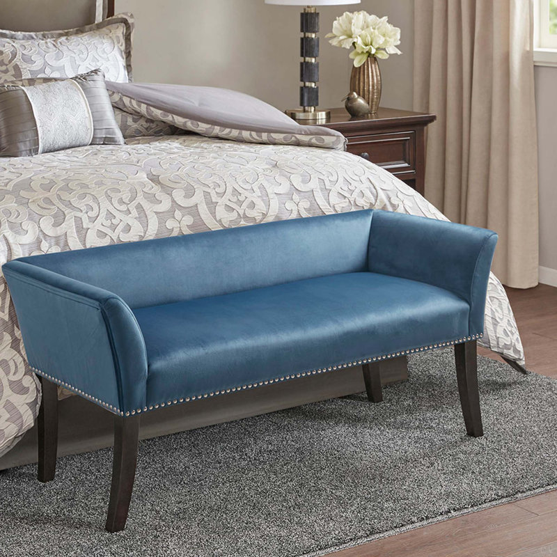 Banc décoratif pour chambre à coucher, entrée, couloir, Bleu