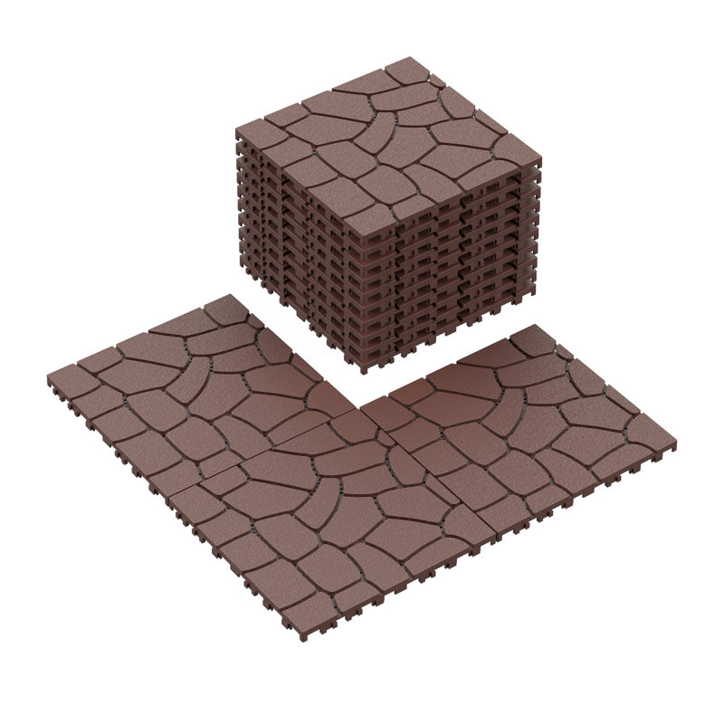 Carreaux de terrasse 12 "New Stone Texture, Brun