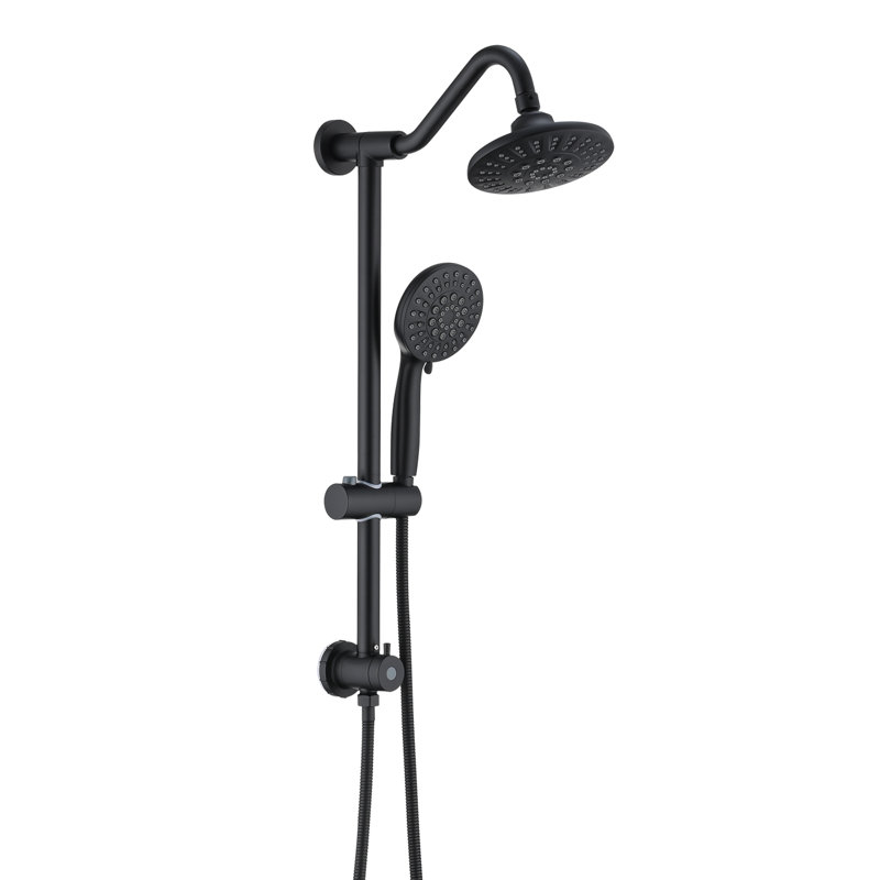 Rain Dual Shower Head, Black