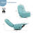 32.9" Wide Swivel Accent Chair, Single Seater 360 Rotation, Recliner with padded Seat and Backrest-1402619607