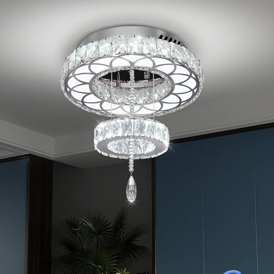 Nnamdi LED Flush Mount Ceiling Light for Hallway Bedroom Kitchen Entryway 11.8In