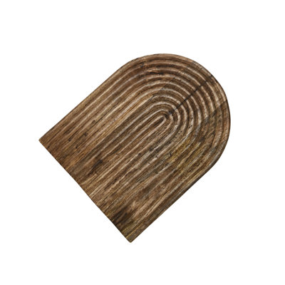 Carved Arch Mango Wood Serving Board