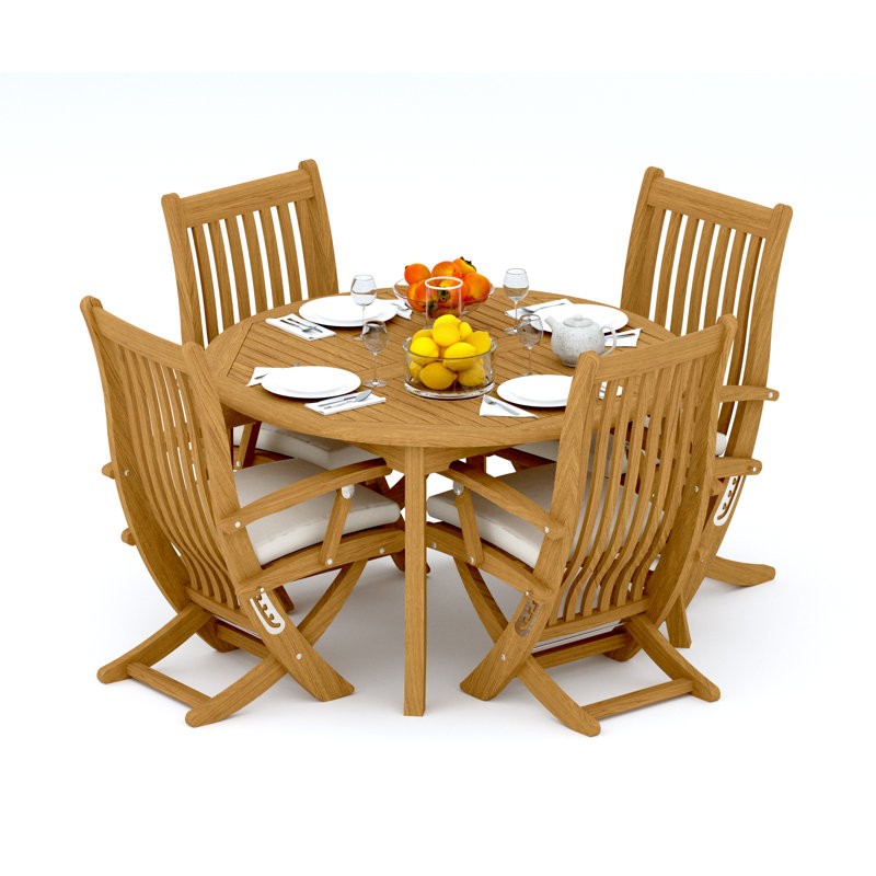 Warwick Outdoor 5 - Piece Teak Dining Set