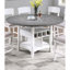 Table de salle à manger à hauteur de comptoir blanche / grise 1Pc-1379732953