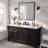 Waterfall Widespread Bathroom Faucet with Drain Assembly-95110731