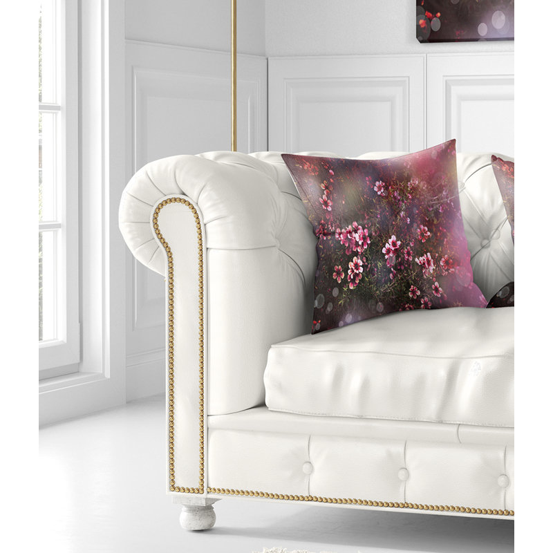 Coussin Sakura, 18 po x 18 po, Carré