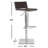 Barber Swivel Upholstered Adjustable Height Counter Stool with Metal Frame-2005715500