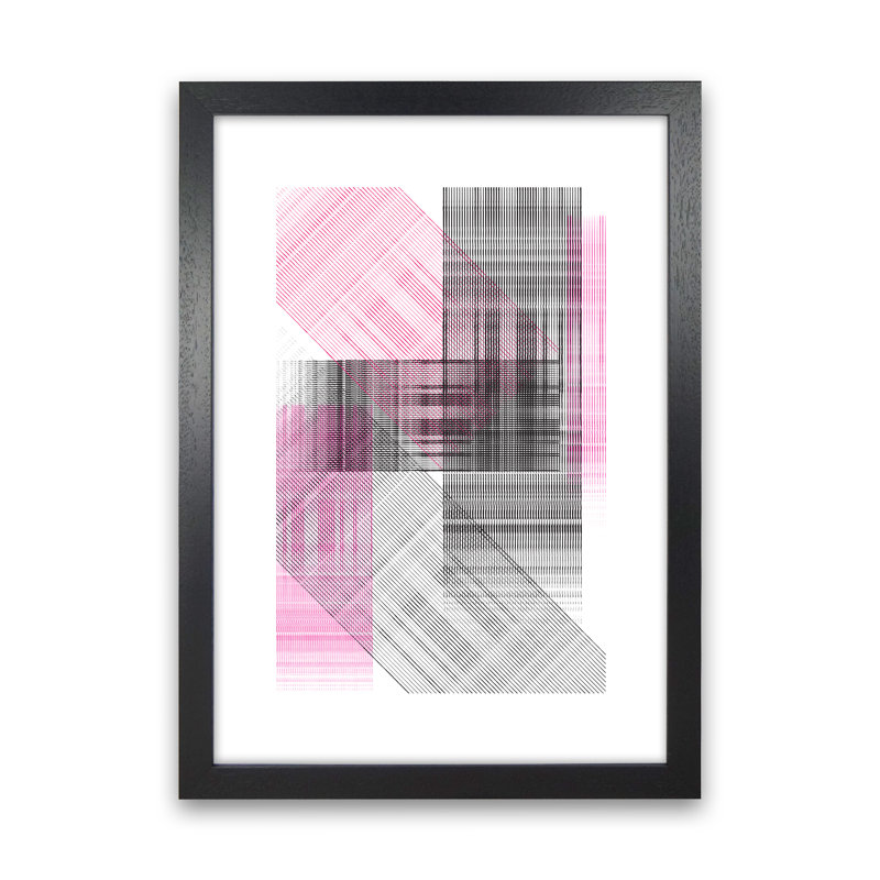 Splash 2 1 Piece Wall Art, 59.4cm H x 42cm W x 3cm D, Black Framed