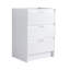 Meuble-lavabo autoportant 24 po avec lavabo en résine et 3 portes à fermeture douce, armoire en contreplaqué blanc brillant