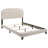 Copper Beige Upholstered Eastern King Panel Bed