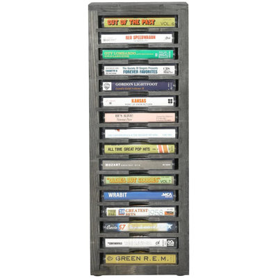 16 Slot Solid Wood Media Shelves