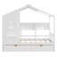 Lit simple en bois avec 2 tiroirs, lit pour enfant avec tablette de rangement, blanc-34899899-34899898