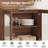 3 In 1 Multifunctional Dresser With Glass Doors And 6 Drawers, Modern Chest Of Drawers With Adjustable Shelf And Metal Base, Closet Organizers And Storage Cabinet For Bedroom-340379032