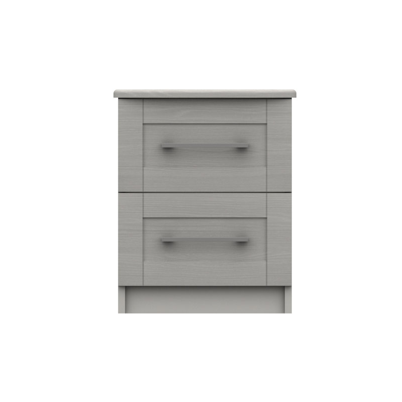 Alishma 39.8cm W Manufactured Wood Bedside Table, Light Grey