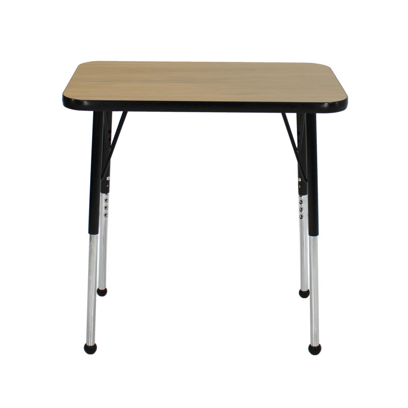 Table d'activité rectangulaire à hauteur réglable en forme de T, Roulement à bille standard, 18 po x 30 po