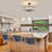 Kourtney 4-Light Farmhouse Modern Clear Glass Semi Flush Ceiling Light-1869264902