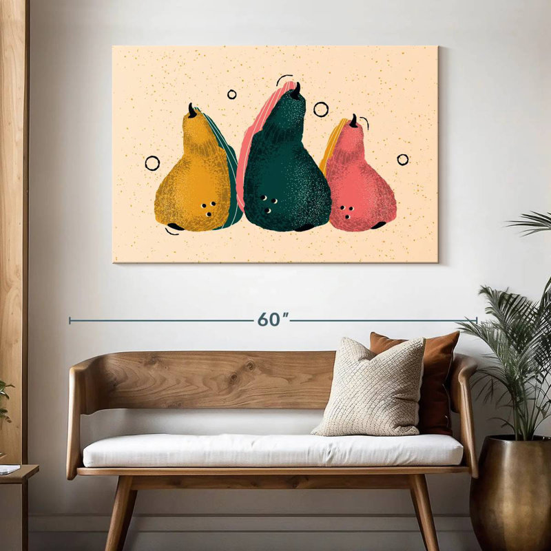 Yarlin Abstract Pears, 32" H x 48" W