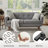 Carmencita 65" Linen Upholstered Square Arm Loveseat-966046579-995237777