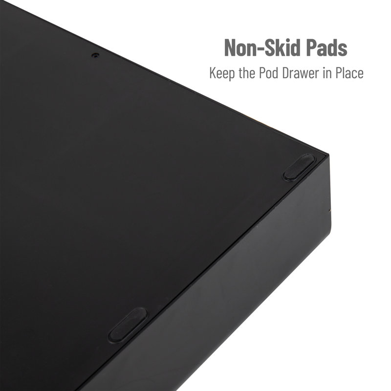 Black Single-Serve Coffee Pod Drawer and Organizer
