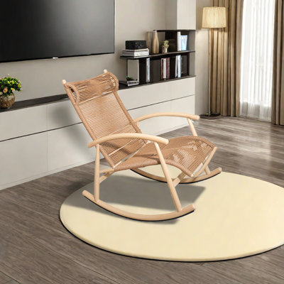 Chaise berçante en rotin Balcon Home