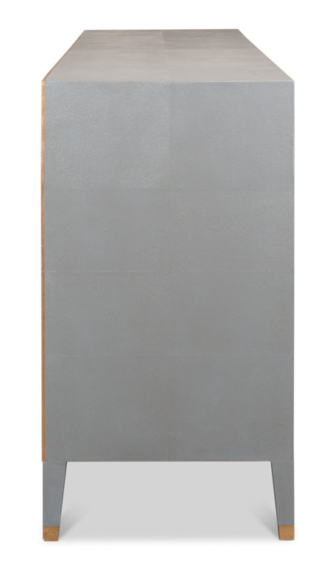 Shagreen 76'' W Sideboard, Storm Gray