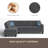 Trimmed L - Shaped Sofa 2Pc-1815350442