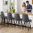 Swivel Bar Stools, 26'' Upholstered Counter Stool with Solid Wood Frame-751469149