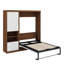 Lit escamotable double avec armoire-1435819067