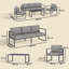 Garden Sofa Set