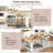 Aether 59.5" Kitchen Island With Extendable Dining Table, Kitchen Island With Storage Drawers, Power Outlet, Side Open Shelves, For Kitchen, Dining Room-96463817