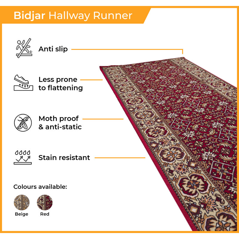Bainbridge Looped/Hooked Beige Indoor Rug, Rectangle 150cm x 100cm