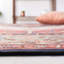 Tucson Heirloom Machine Washable Non-Slip Area Rug In Rust & Blue-1620728494