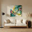 Paire d'oiseaux hawaïens, art mural en métal beige-1150384985