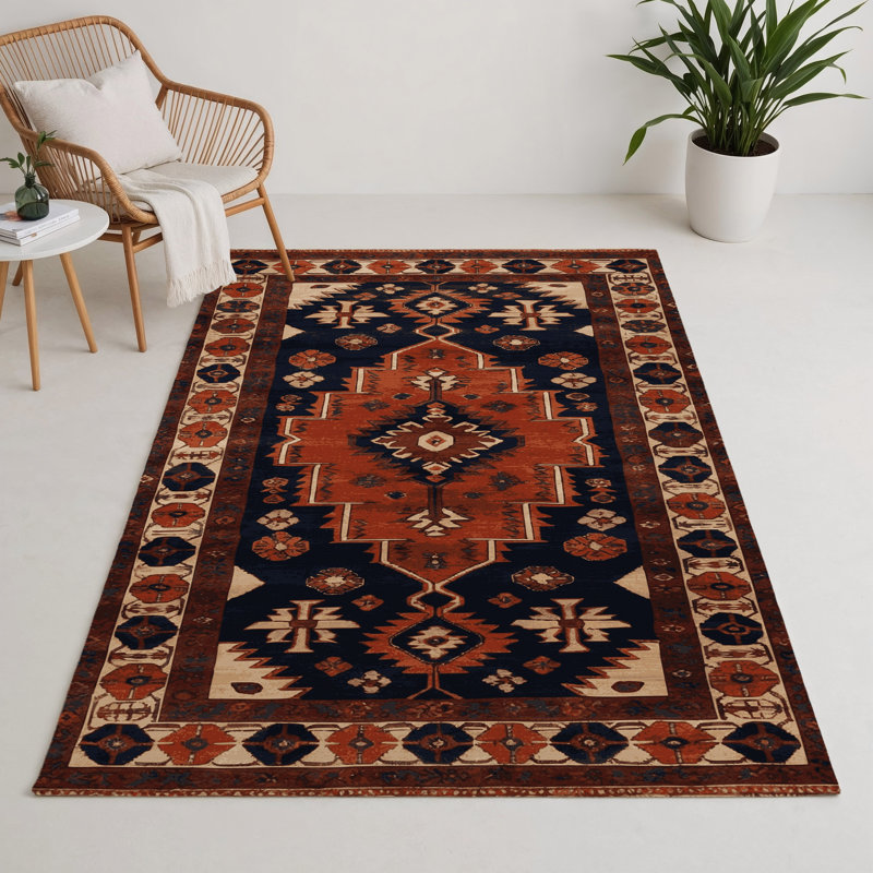 Turkish Brown Indoor and Outdoor Area Rug, Rectangle 3' x 5'