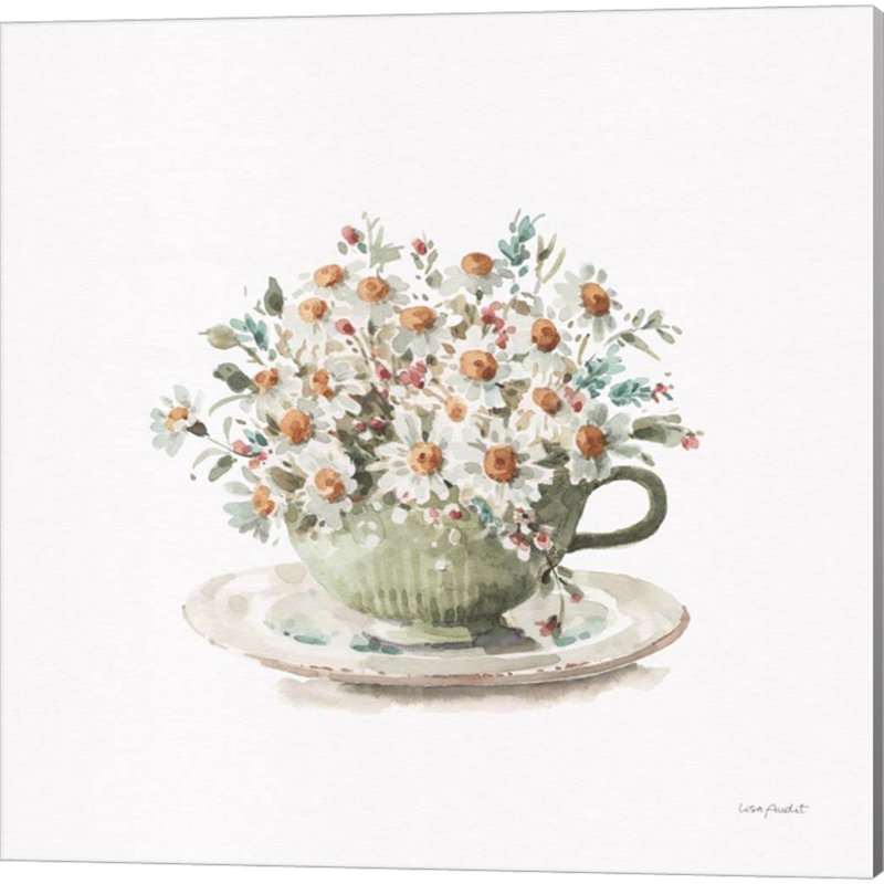 «Garden Tea» par Lisa Audit, art sur toile (ensemble de 4)