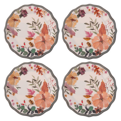 Assiettes à salade en mélamine S / 4 épices automnales (F24)