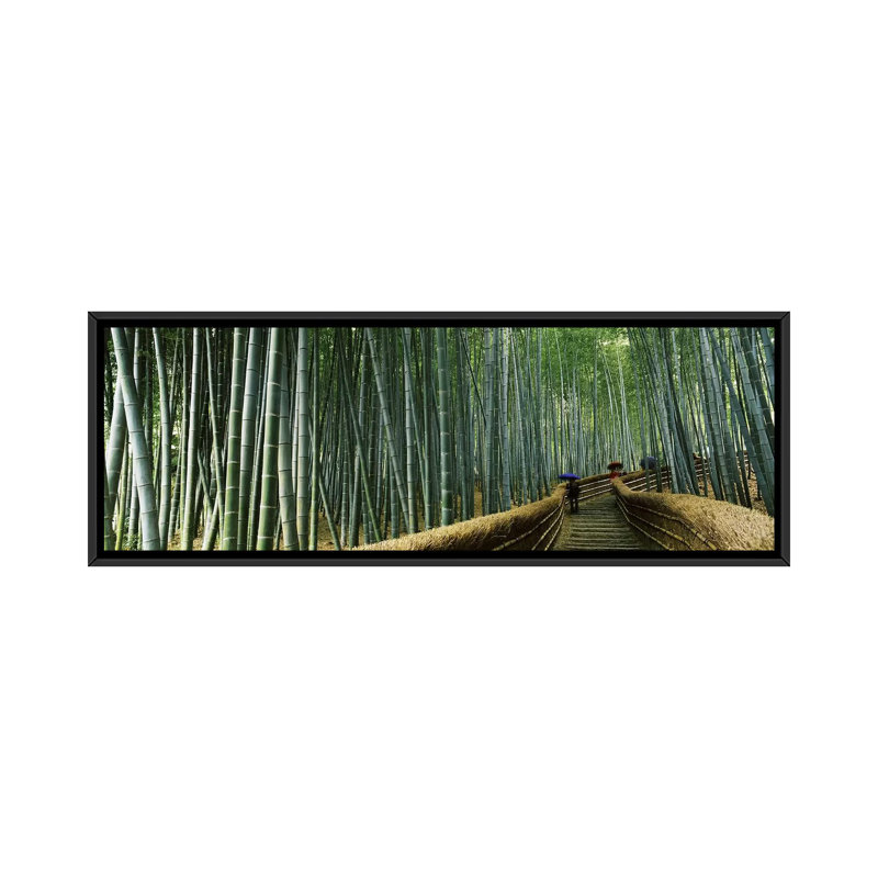 «Bamboo Forest», reproduction de photo sur toile en vert, H 12 po x l 36 po x P 1,5 po