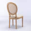 Chaise de salle à manger en lin-1208298083