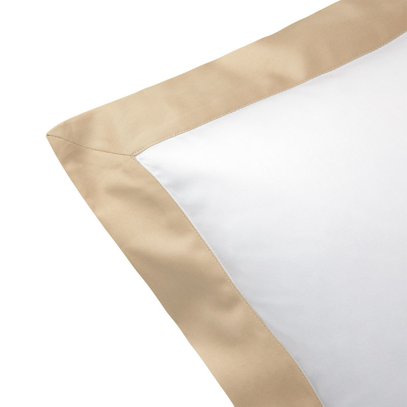 Linea Cotton Pillow Sham, Tan, Queen