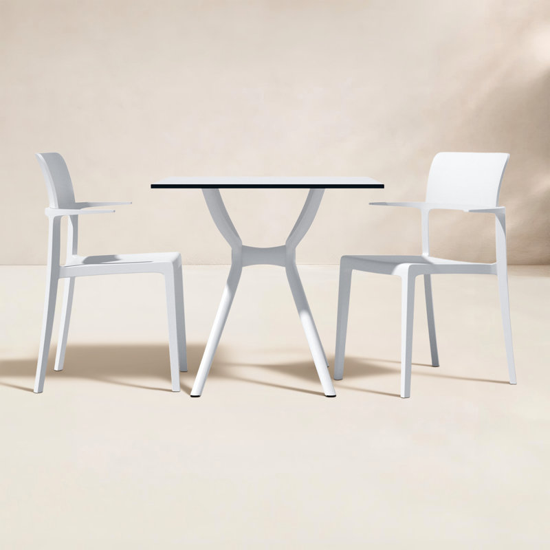 Farrah 2 - Person Patio Dining Set with Square Table
