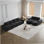 Canapé modulaire courbé avec méridienne Chenille Cloud-1653360464