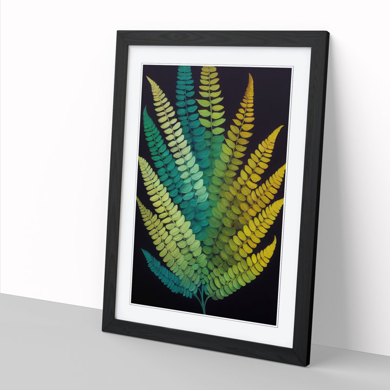 Adalina Fern Leaf Layers Vol.1 1 Piece Wall Art, 46cm H x 34cm W x 2cm D, Walnut