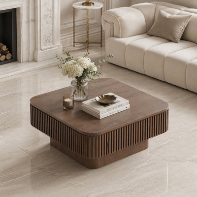 Square Coffee Table with Storage