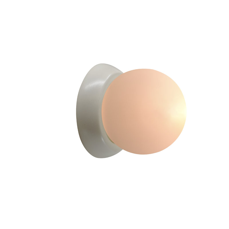 Azem Ceramic Wall Sconce, Matte White
