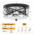 Alixandra 2-Light Flush Mount Glass Ceiling Light with Metal Frame-1621395360-1621395375