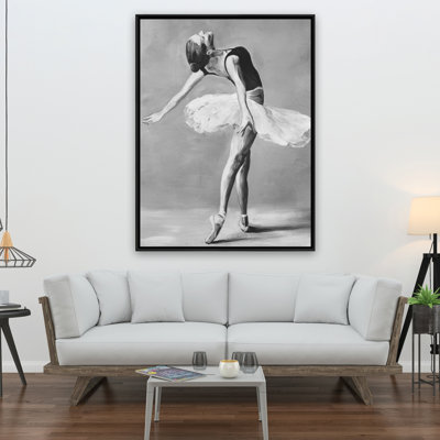 Classic Ballet Dancer Print On Canvas