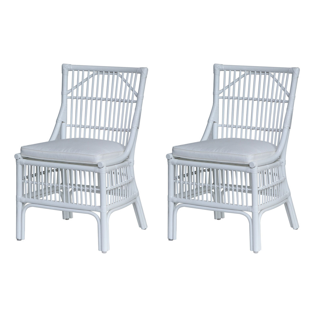 Jamestown Slat Back Dining Chair (Set of 2) Bay Isle Home™ Frame 